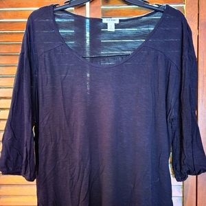 Old Navy black large sheer flowy scoopneck shirt